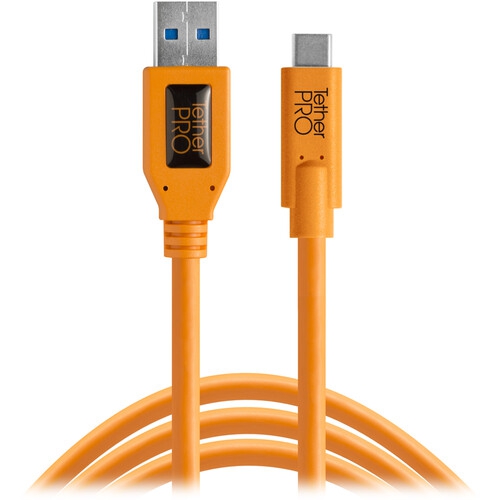Dây Tether Tools - Cáp TetherPro USB 3.0 to USB C - Dài 4.6m- Màu Cam 
