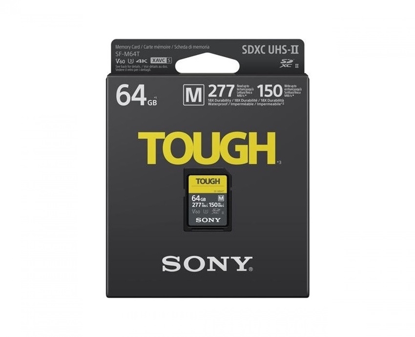 THẺ NHỚ SONY 64GB SDXC SF-M SERIES TOUGH UHS-II 277/150MB/S